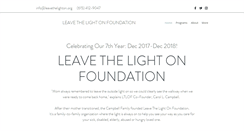 Desktop Screenshot of leavethelighton.org