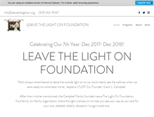 Tablet Screenshot of leavethelighton.org